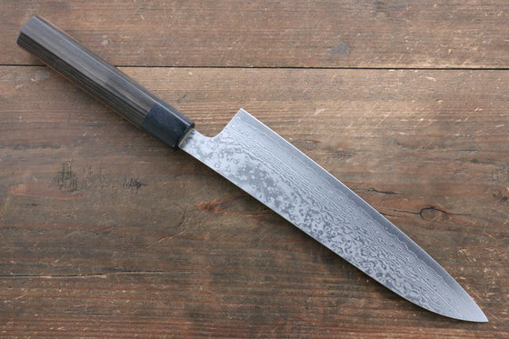 Makoto Kurosaki VG10 Damascus Gyuto 210mm Ebony Wood Handle - Seisuke Knife