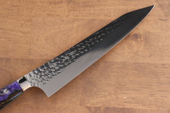 Yu Kurosaki Senko SG2 Hammered Gyuto 210mm Black Acrylic Handle - Seisuke Knife