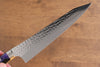 Yu Kurosaki Senko SG2 Hammered Gyuto 210mm Black Acrylic Handle - Seisuke Knife - Slide 4