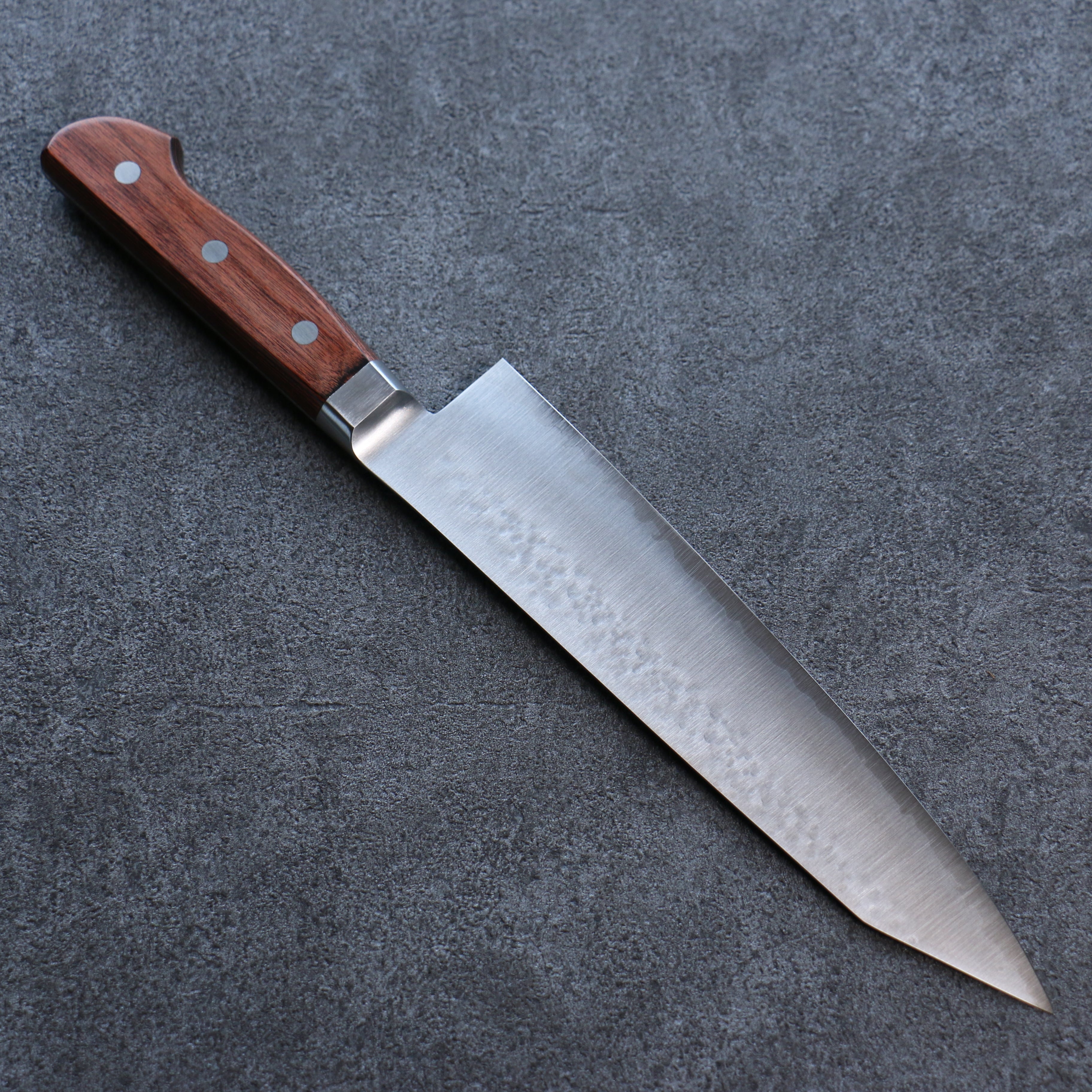 Seisuke SG2 Hammered Kiritsuke Gyuto 210mm Mahogany Handle - Seisuke Knife