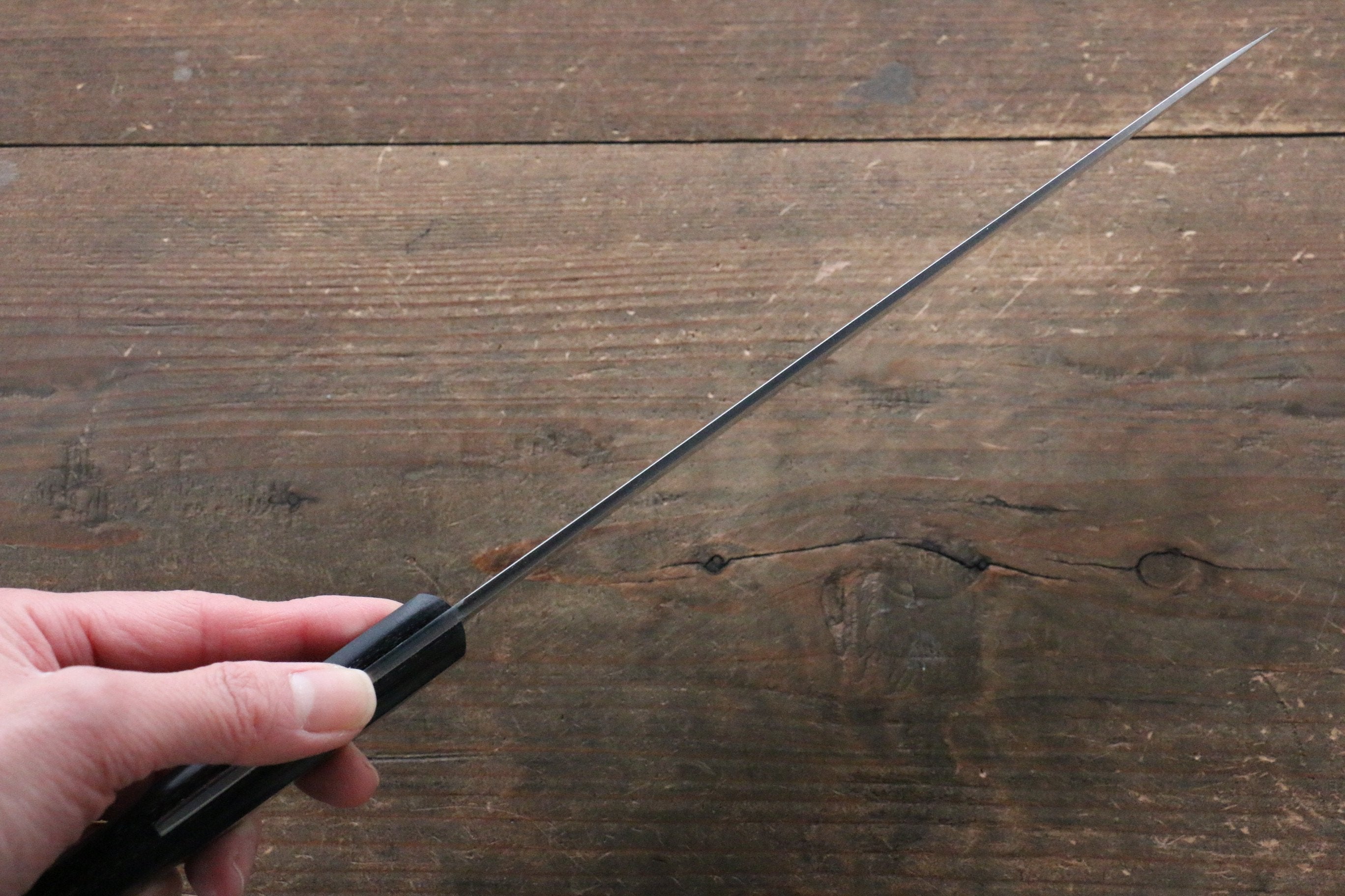 Nao Yamamoto VG10 Black Damascus Gyuto 200mm with Black Pakka wood Handle - Seisuke Knife