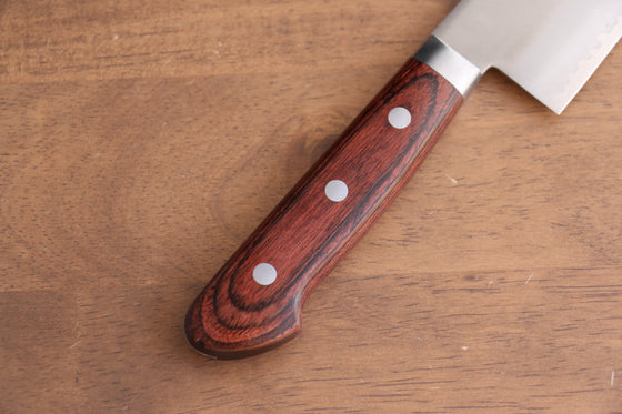 Seisuke VG1 Kasumitogi Santoku 165mm Mahogany Handle - Seisuke Knife