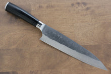  Takeshi Saji SRS13 Hammered Gyuto 210mm Black Pakka wood Handle - Seisuke Knife