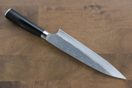 Takeshi Saji SRS13 Hammered Gyuto 210mm Black Pakka wood Handle - Seisuke Knife