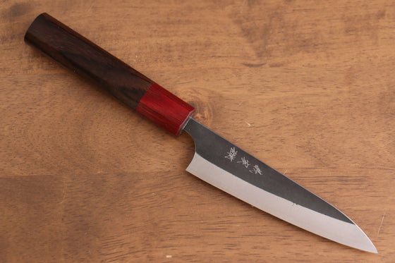 Yoshimi Kato Blue Super Kurouchi Petty-Utility 120mm Shitan Handle - Seisuke Knife