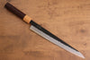 Seisuke Kokubyaku Blue Super Hammered Kurouchi Sujihiki with 240mm Shitan Handle - Seisuke Knife - Slide 1