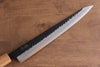 Seisuke Kokubyaku Blue Super Hammered Kurouchi Sujihiki with 240mm Shitan Handle - Seisuke Knife - Slide 3