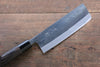 Seisuke White Steel Kurouchi Nakiri  165mm Burned Chestnuts Handle - Seisuke Knife