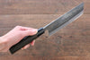 Seisuke White Steel Kurouchi Nakiri  165mm Burned Chestnuts Handle - Seisuke Knife