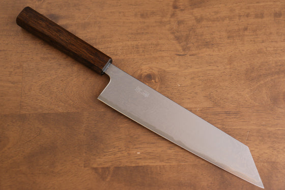 Seisuke Nami AUS10 Mirrored Finish Damascus Kiritsuke Gyuto 210mm Oak Handle - Seisuke Knife