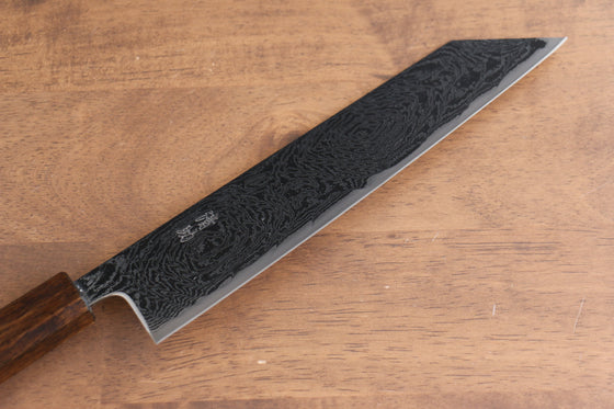 Seisuke Nami AUS10 Mirrored Finish Damascus Kiritsuke Gyuto 210mm Oak Handle - Seisuke Knife