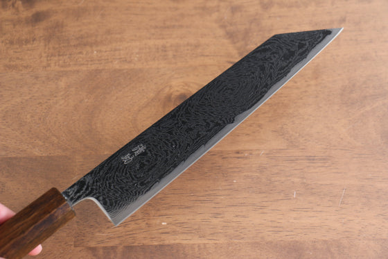 Seisuke Nami AUS10 Mirrored Finish Damascus Kiritsuke Gyuto 210mm Oak Handle - Seisuke Knife