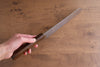 Seisuke Nami AUS10 Mirrored Finish Damascus Kiritsuke Gyuto 210mm Oak Handle - Seisuke Knife - Slide 8