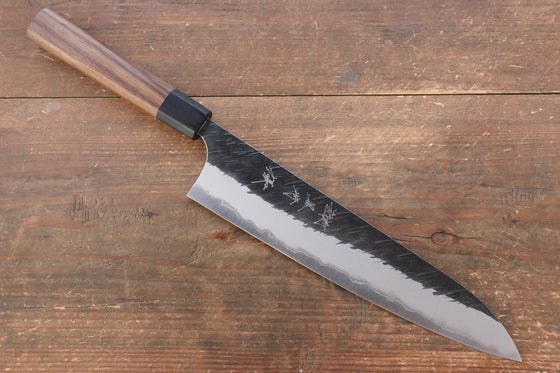 Yu Kurosaki Fujin Blue Super Hammered Gyuto 240mm with Shitan Handle - Seisuke Knife