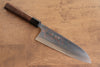 Takeshi Saji Blue Steel No.2 Colored Damascus Santoku 180mm Shitan Handle - Seisuke Knife - Slide 2