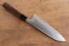 Takeshi Saji Blue Steel No.2 Colored Damascus Santoku 180mm Shitan Handle - Seisuke Knife - Slide 3