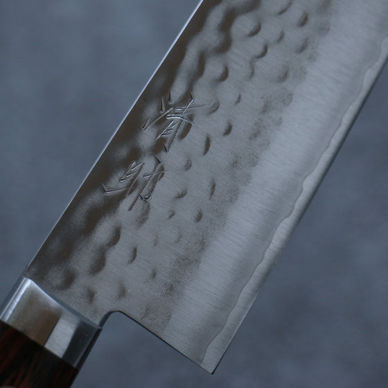 Seisuke VG1 Hammered Gyuto 180mm Mahogany Handle - Seisuke Knife