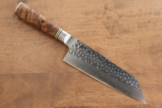 Takeshi Saji SG2 Hammered(Maru) Bunka 165mm Chinese Quince Handle - Seisuke Knife