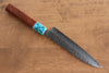 Yu Kurosaki Senko SG2 Hammered Petty-Utility 150mm Shitan(ferrule: Turquoise) Handle - Seisuke Knife - Slide 2