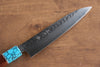 Yu Kurosaki Senko SG2 Hammered Petty-Utility 150mm Shitan(ferrule: Turquoise) Handle - Seisuke Knife - Slide 3