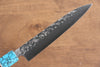 Yu Kurosaki Senko SG2 Hammered Petty-Utility 150mm Shitan(ferrule: Turquoise) Handle - Seisuke Knife - Slide 4