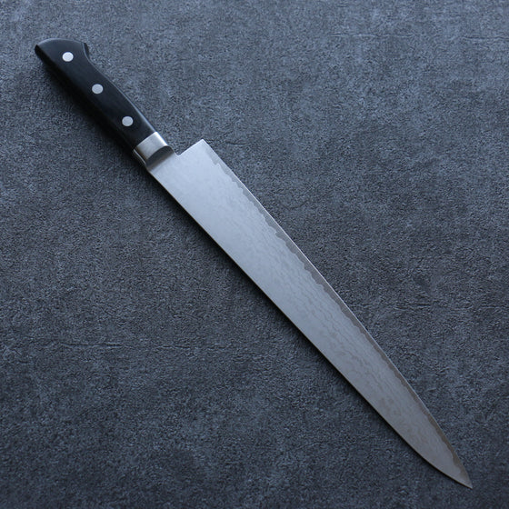 Seisuke VG10 Damascus Sujihiki 270mm Black Pakka wood Handle - Seisuke Knife