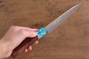 Yu Kurosaki Senko SG2 Hammered Petty-Utility 150mm Shitan(ferrule: Turquoise) Handle - Seisuke Knife - Slide 9