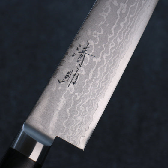 Seisuke VG10 Damascus Sujihiki 270mm Black Pakka wood Handle - Seisuke Knife