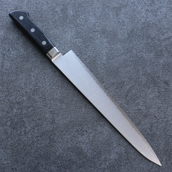 Seisuke VG10 Damascus Sujihiki 240mm Black Pakka wood Handle - Seisuke Knife