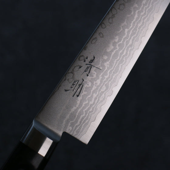 Seisuke VG10 Damascus Sujihiki 240mm Black Pakka wood Handle - Seisuke Knife