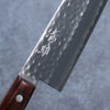 Seisuke VG1 Hammered Santoku 165mm Mahogany Handle - Seisuke Knife