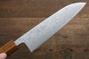 Seisuke SLD 49 Layer Damascus Santoku 165mm with Oak Handle - Seisuke Knife