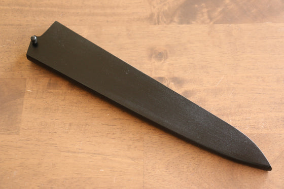 Black Saya Sheath for Sujihiki Knife with Plywood Pin - Seisuke Knife