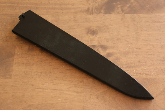 Black Saya Sheath for Sujihiki Knife with Plywood Pin - Seisuke Knife