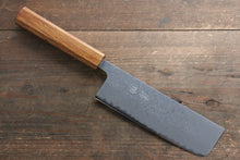  Seisuke SLD 49 Layer Damascus Nakiri 165mm Oak Handle - Seisuke Knife