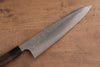 Takeshi Saji Blue Steel No.2 Colored Damascus Gyuto 210mm Shitan Handle - Seisuke Knife