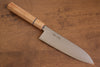 Seisuke VG10 Damascus Santoku 180mm White wood Handle - Seisuke Knife - Slide 1