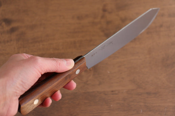 Seisuke Sanzoku Japanese Steel Butcher 150mm with Shitan Handle - Seisuke Knife