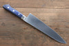 Seisuke Seiten Molybdenum Gyuto 210mm Blue Pakka wood Handle with Sheath - Seisuke Knife - Slide 4