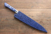 Seisuke Seiten Molybdenum Gyuto 210mm Blue Pakka wood Handle with Sheath - Seisuke Knife - Slide 13