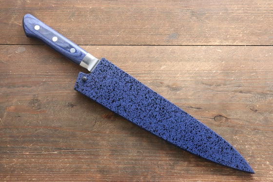 Seisuke Seiten Molybdenum Gyuto 210mm Blue Pakka wood Handle with Sheath - Seisuke Knife