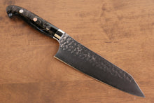  Yu Kurosaki Senko Ei SG2 Hammered Santoku 165mm Black Acrylic Handle - Seisuke Knife