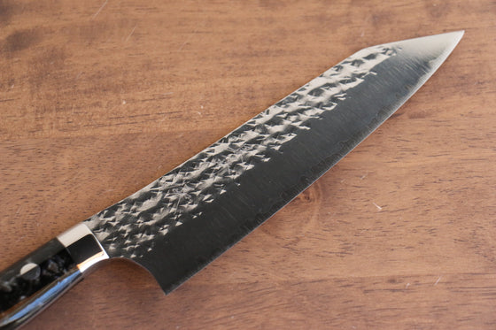 Yu Kurosaki Senko Ei SG2 Hammered Santoku 165mm Black Acrylic Handle - Seisuke Knife