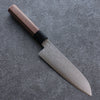 Seisuke VG10 Damascus Santoku 165mm Walnut Handle - Seisuke Knife