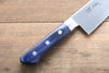 Seisuke Seiten Molybdenum Santoku 180mm Blue Pakka wood Handle with Sheath - Seisuke Knife - Slide 12