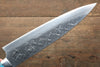 Takeshi Saji SRS13 Hammered Gyuto 210mm Blue Turquoise (Nomura Style) Handle - Seisuke Knife - Slide 4