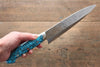 Takeshi Saji SRS13 Hammered Gyuto 210mm Blue Turquoise (Nomura Style) Handle - Seisuke Knife - Slide 8