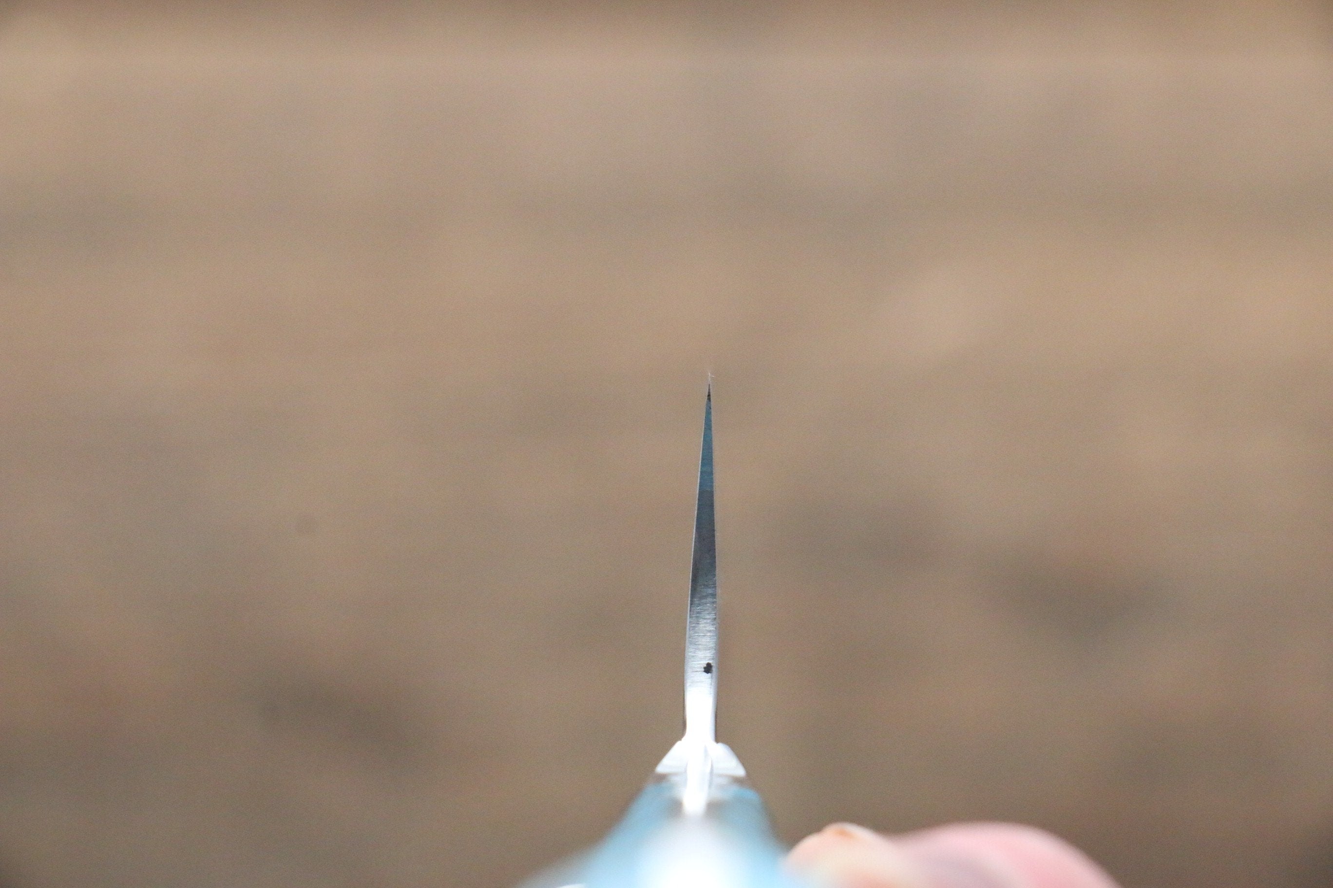 Takeshi Saji SRS13 Hammered Gyuto 210mm Blue Turquoise (Nomura Style) Handle - Seisuke Knife