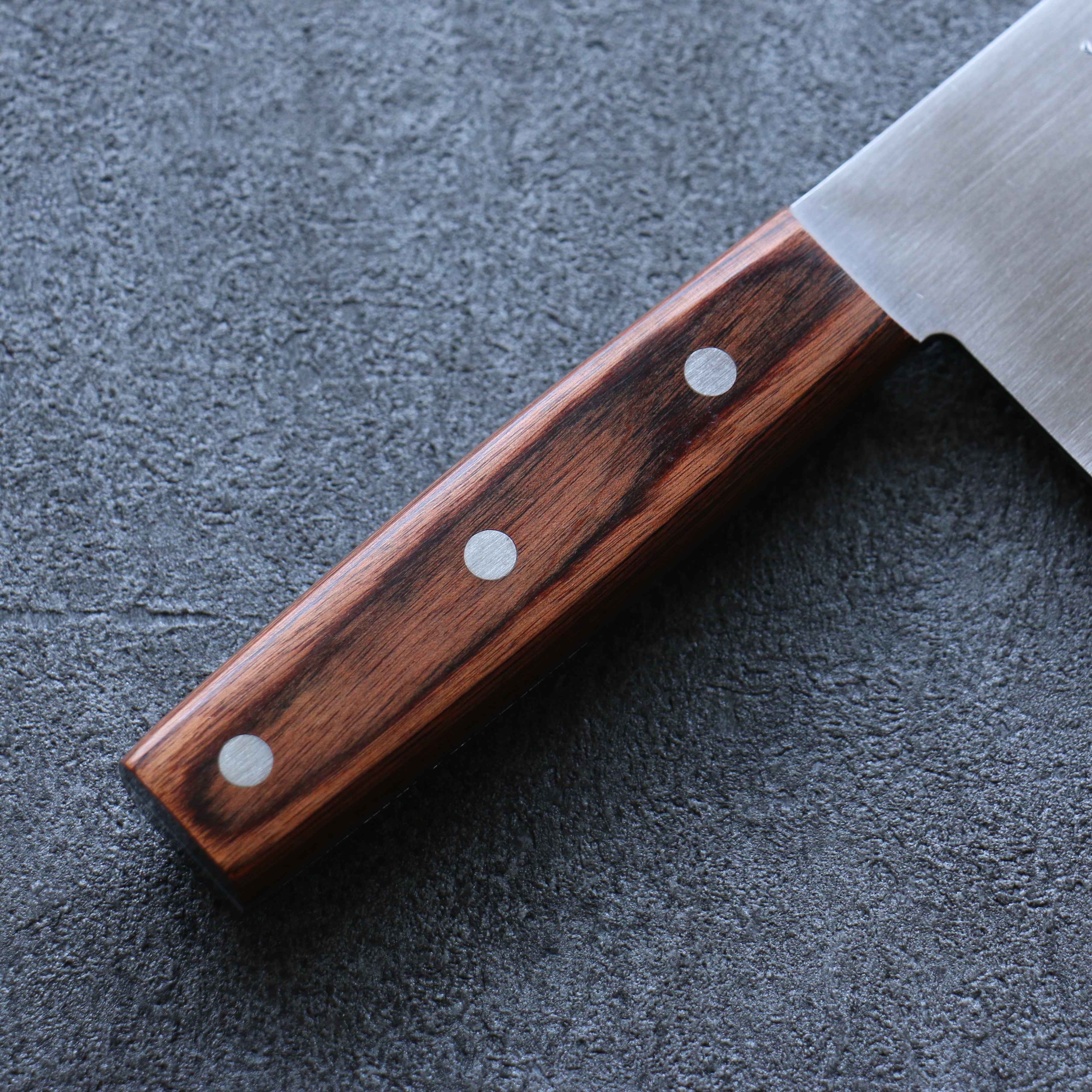 Seisuke VG10 Kasumitogi Chinese Cleaver 180mm Mahogany Handle - Seisuke Knife