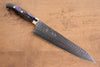 Yu Kurosaki Senko Ei SG2 Hammered Gyuto 210mm Black Acrylic Handle - Seisuke Knife - Slide 1